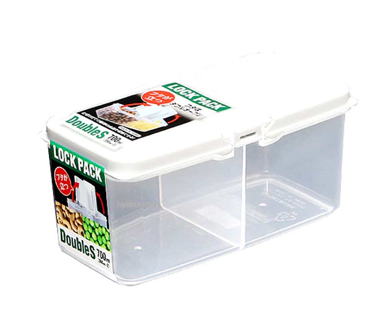 Combo 2 hộp chia ngăn đựng thực phẩm/bánh ăn dặm cho bé (300ml &amp; 700ml) + Tặng 5 túi zipper 15x20cm