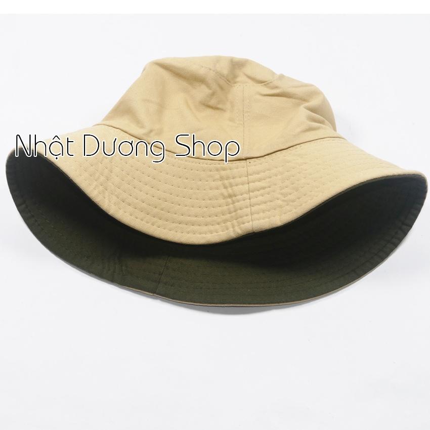 Nón tai bèo vành nhỏ loại xịn đội được 2 mặt - Chất liệu xịn mang phong cách trẻ trung - Đen &amp; Kaki