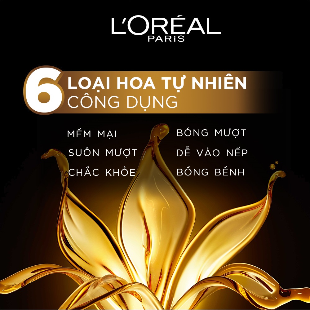 Bộ 2 màu nhuộm dưỡng tóc phủ bạc &amp; 2 dầu gội suôn mượt tóc L'Oreal Paris