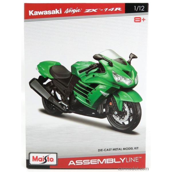 Đồ chơi mô hình MAISTO Đồ chơi xe mô tô lắp ráp Kawasaki Ninja ZX 14R 39197/MT39051AL