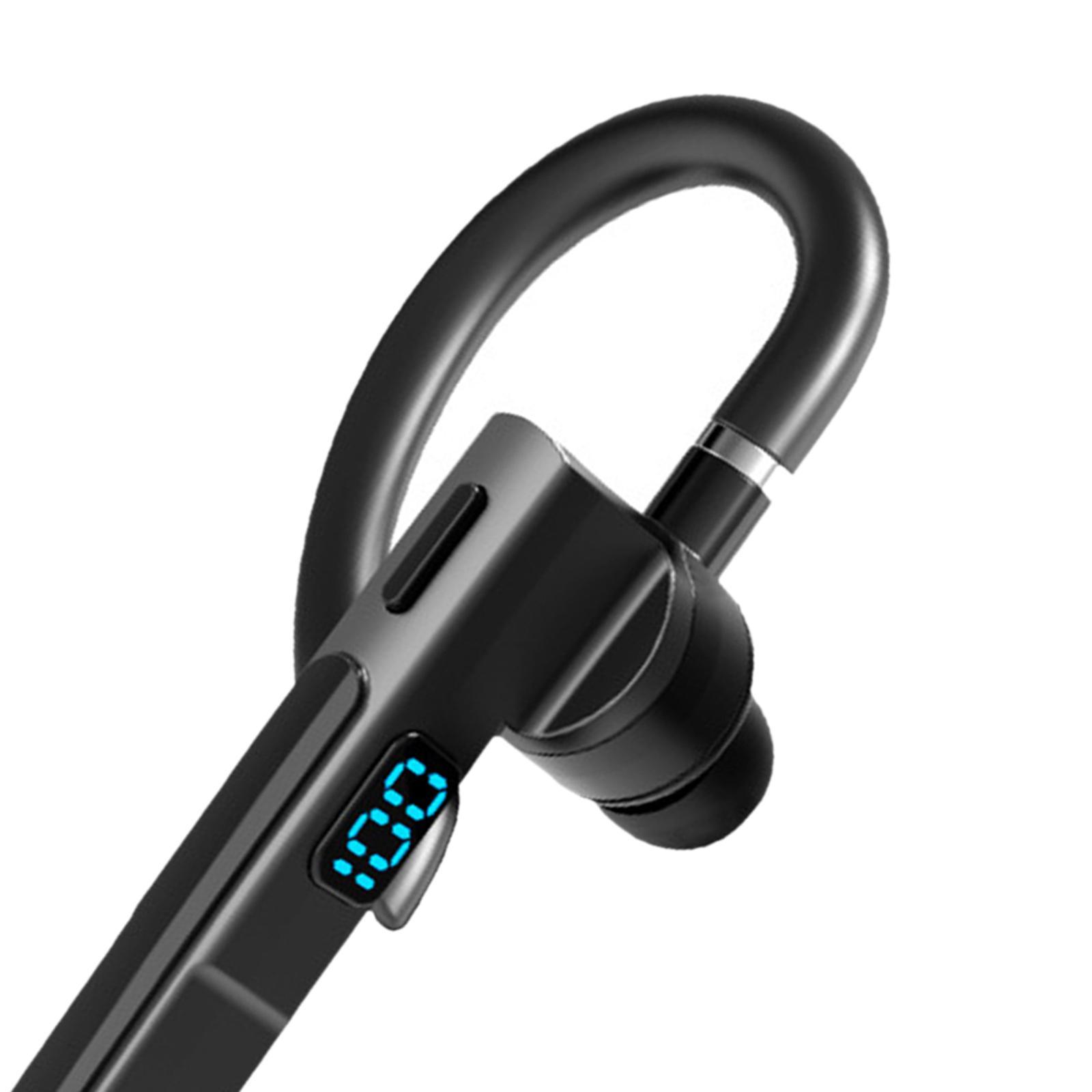 Single Ear Hook Earpiece with Mic Earpiece Headphones for Running Gym Fitness