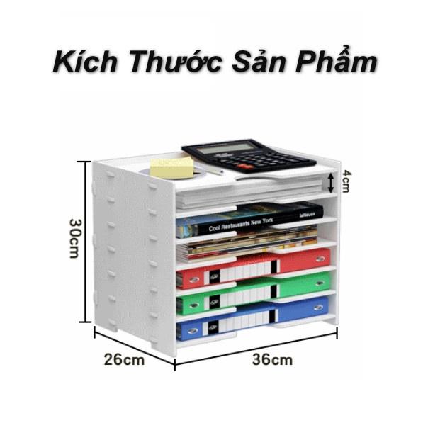 Kệ đựng tài liệu 7 tầng FILE ORGANIZER WHITE