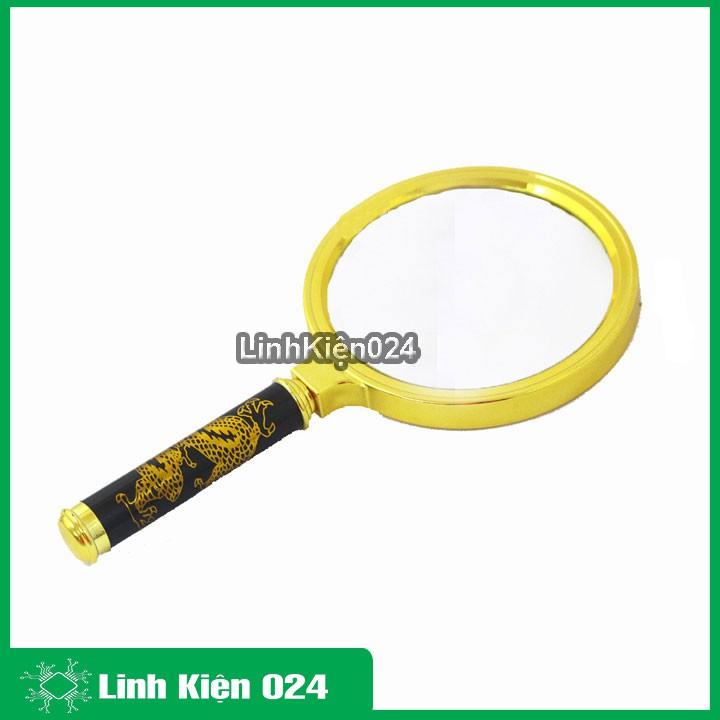 Kính Lúp Cầm Tay Magnifier X4 Tiện Lợi Mạ Vàng