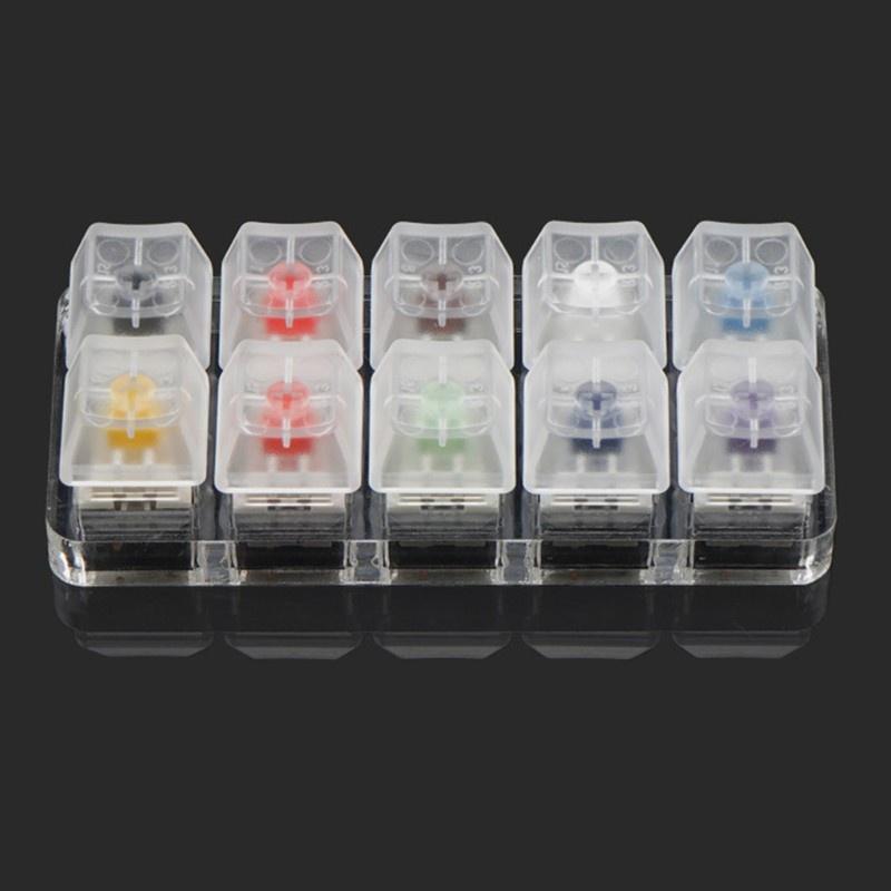 HSV 10 Key Caps Translucent Keycaps Testing Tool Kailh Box Switches Keyboard Tester