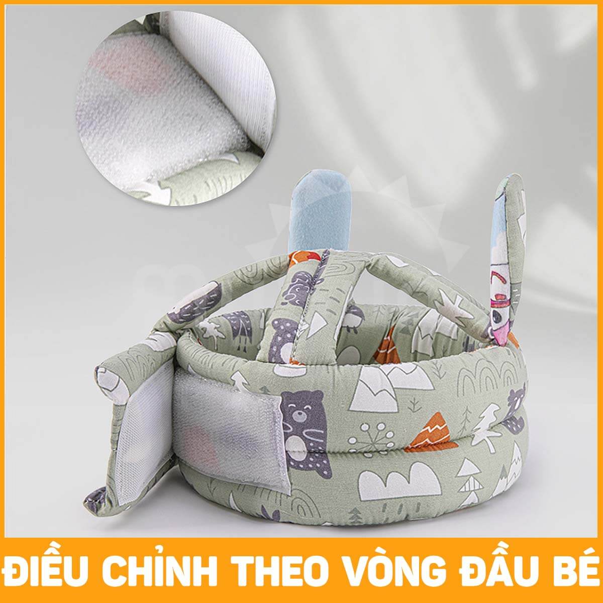 Mũ nón bảo vệ đầu trẻ em bảo hiểm chống va đập cho bé tập bò, đi