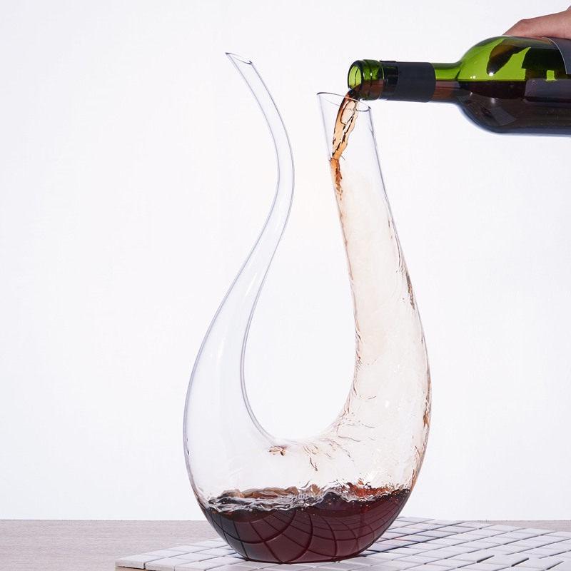 Bình Rót Rượu Vang, Bình Thở Đựng Rượu Vang Thiên Nga, Decanter 1200ml