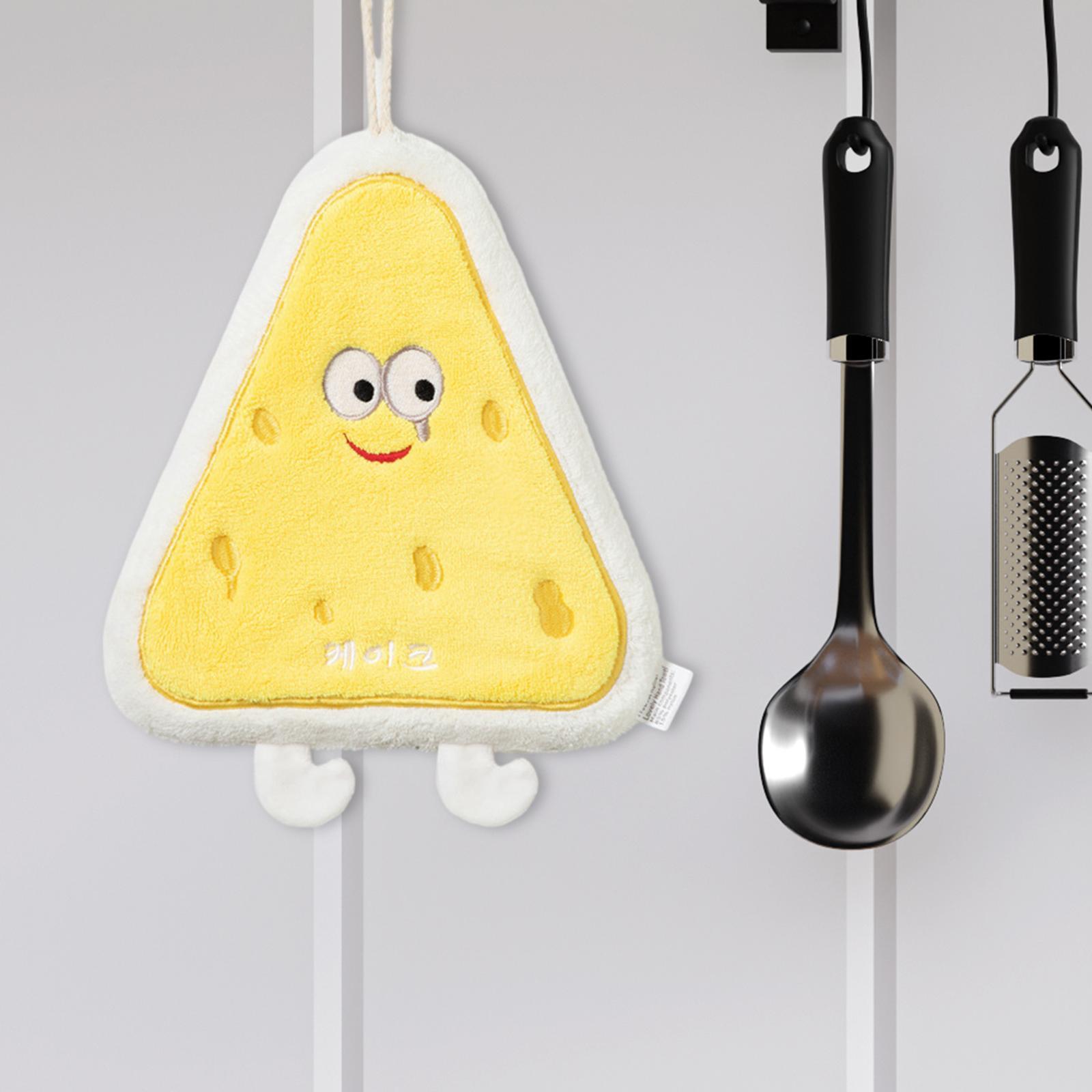 Coral Velvet Hand Towels with Hanging Loops Absorbent Extra Soft Dish Towels