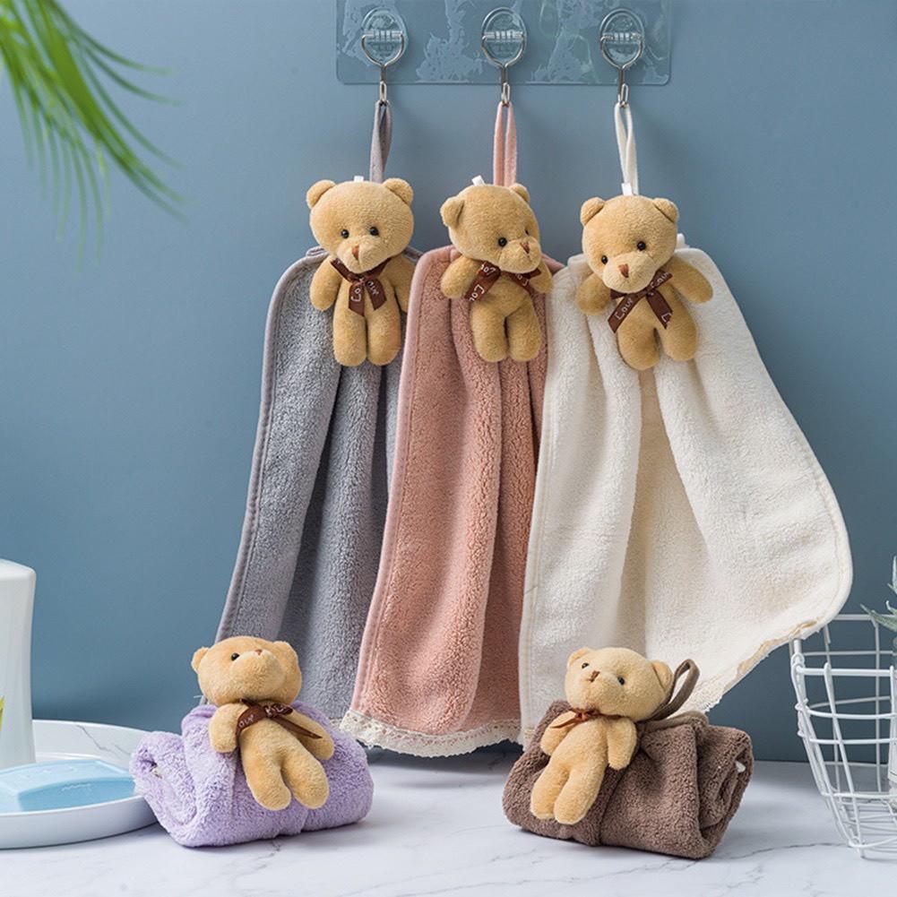 Khăn Lau Tay Treo Tường Hình Gấu Teddy Đáng Yêu