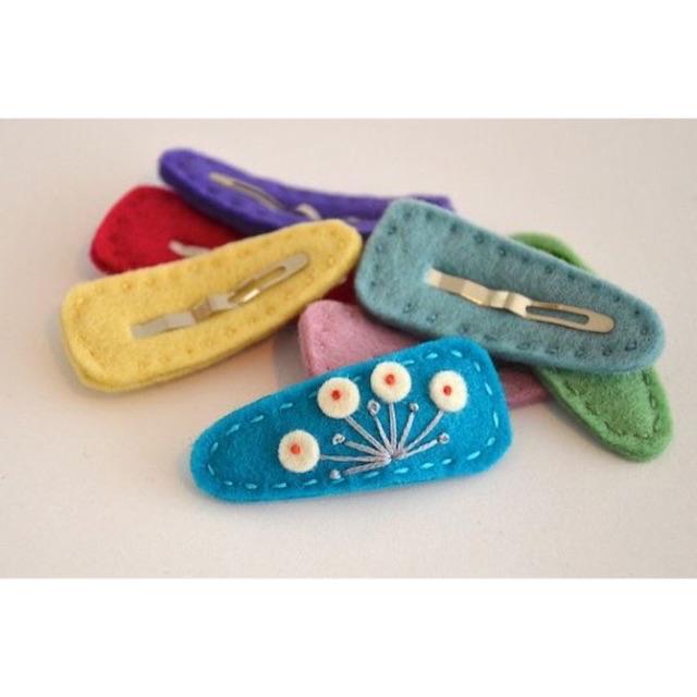 Sườn kẹp bấm 5cm tự làm kẹp tóc handmade vải nỉ