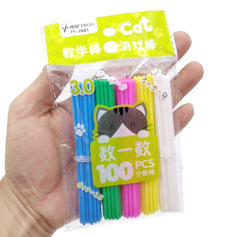 Set 100 Cây Que Tính Cho Bé Học Toán Dài 10cm