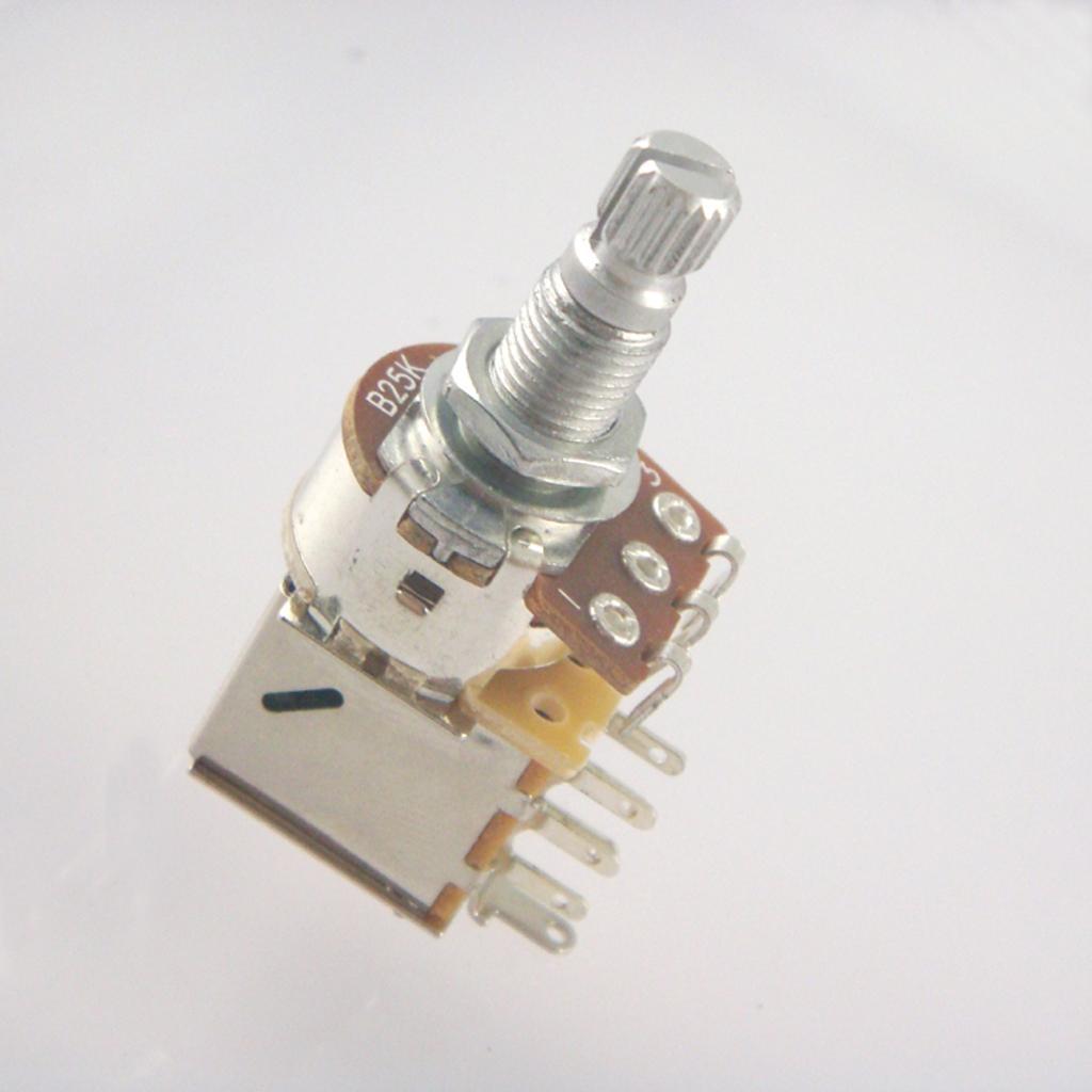 2X 2 Pack Push Pull Control Pots Guitar Potentiometer 18mm Split Shaft