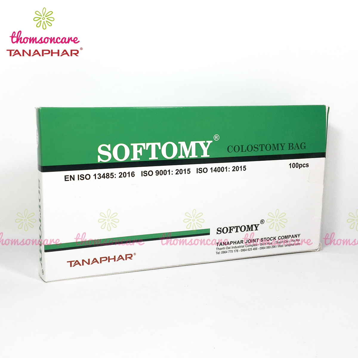 Túi hậu môn nhân tạo Softomy - Hộp 100 cái của dược Tanaphar