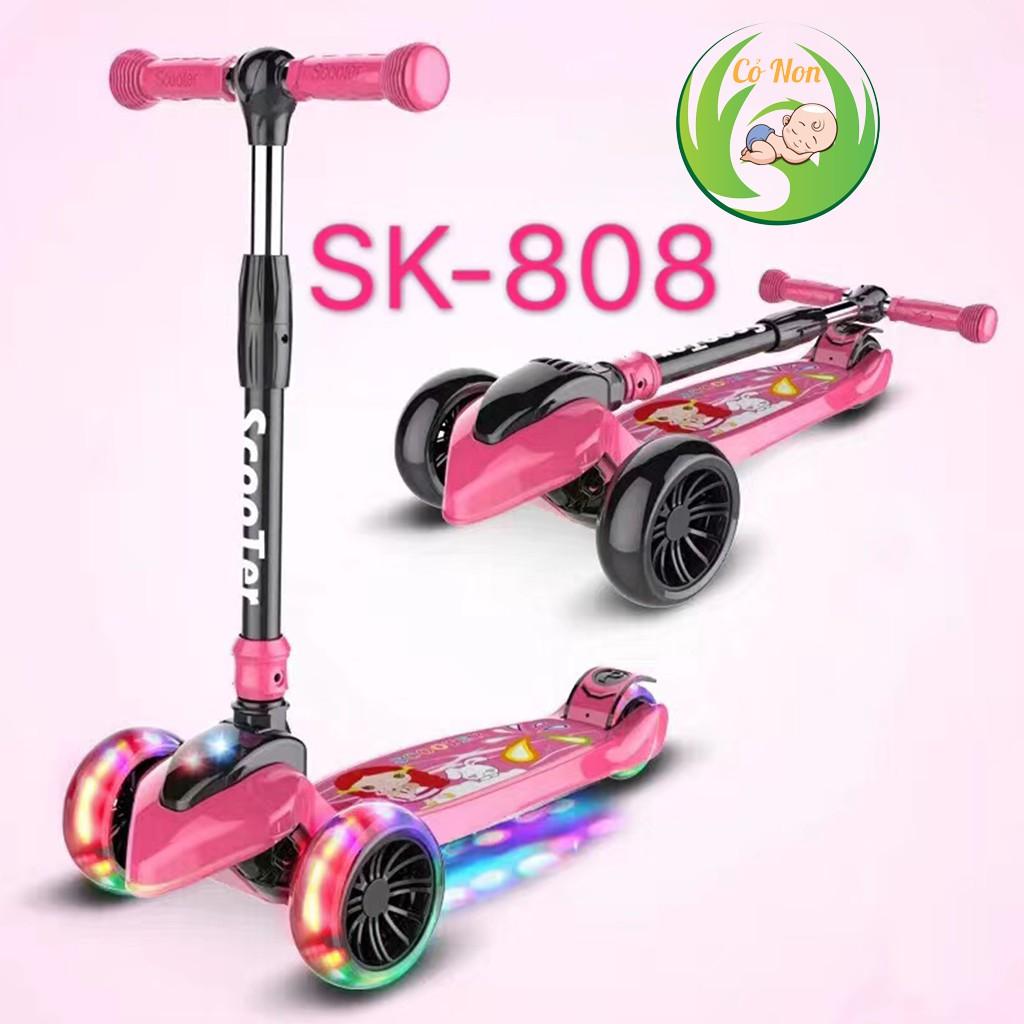 Xe Scooter Sk-808 3 bánh phát sáng size lớn cho bé