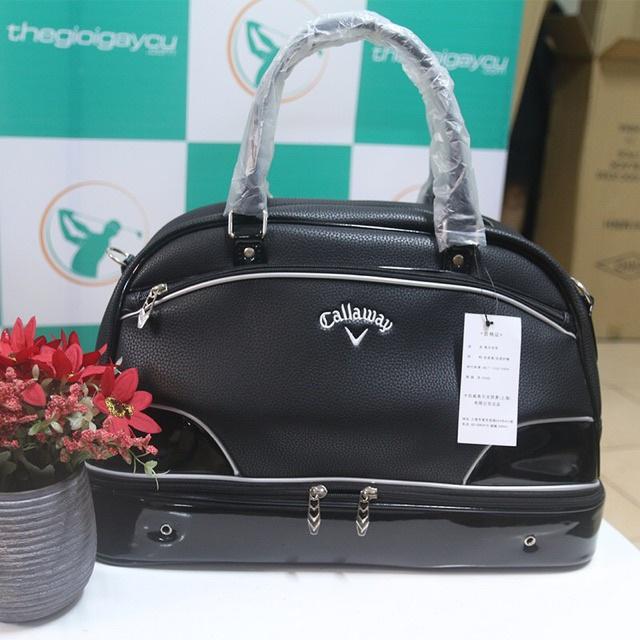 Túi đựng quần áo và giày golf bag thể thao da PU bóng cao cấp đựng phụ kiện cá nhân tiện lợi TD013