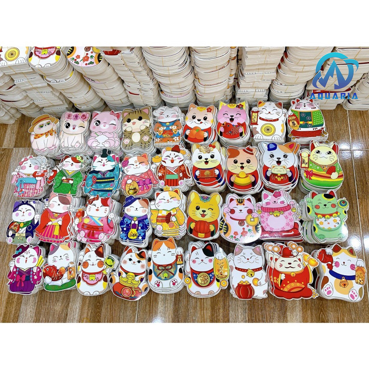Combo 5 Bao Lì Xì Chibi Mèo Thần Tài Cầu May Mắn Quý Mão 2023 Quà Tặng Đáng Yêu (Được Chọn Mẫu)