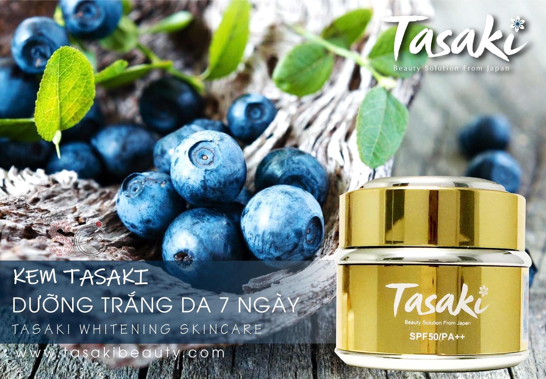 KEM TASAKI TRẮNG DA 7 NGÀY - LÀM TRẮNG - NGỪA LÃO HÓA - WHITENING SKIN CARE CREAM 25G