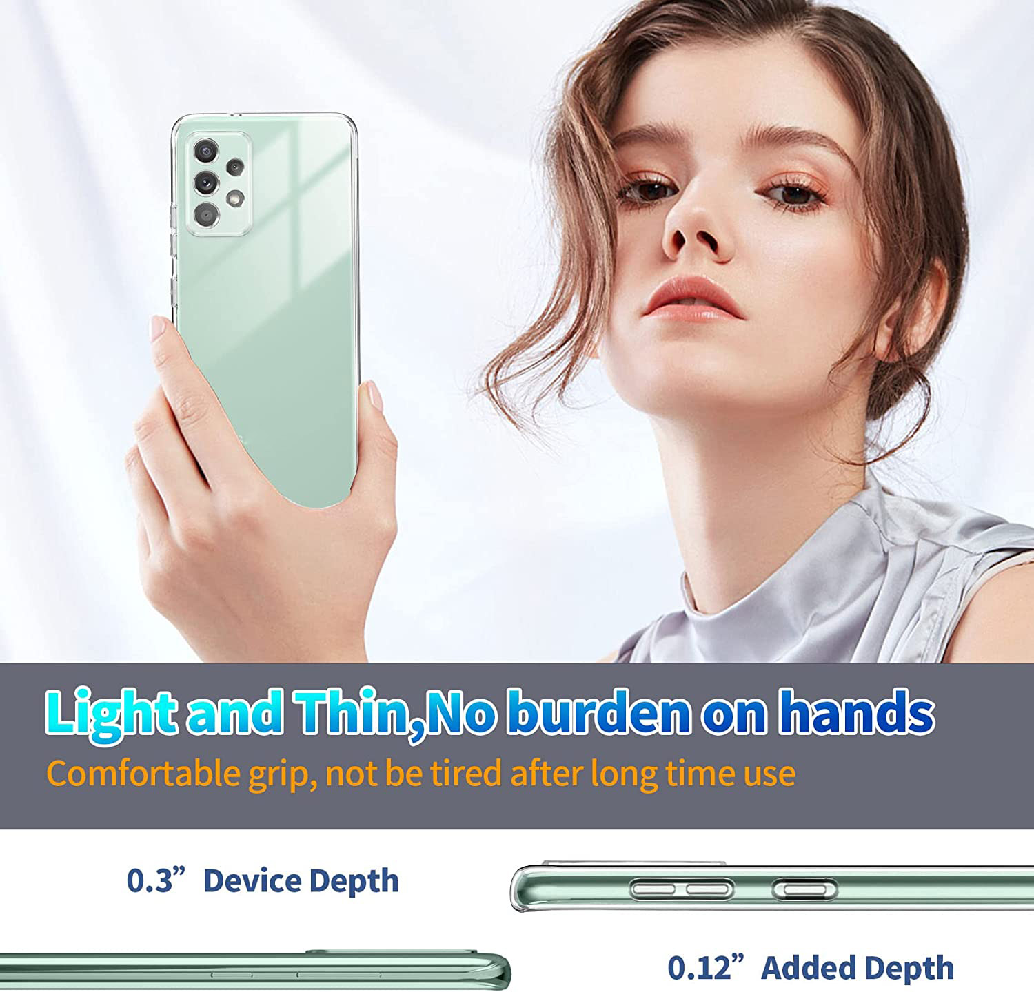 Ốp lưng silicon chống sốc trong suốt cho Samsung Galaxy A73 5G hiệu HOTCASE - Hàng nhập khẩu