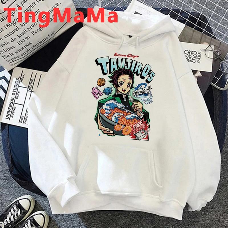 Áo Hoodie In Họa Tiết Hoạt Hình Demon Slayer Kimetsu No Yaiba Nezuko Phong Cách Đường Phố Nhật Bản Cho Nam