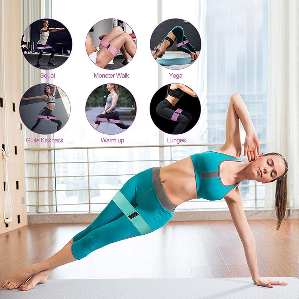 Bộ 3 dây kháng lực tập mông đùi AOLIKES A-3604 Hip Resistance bands