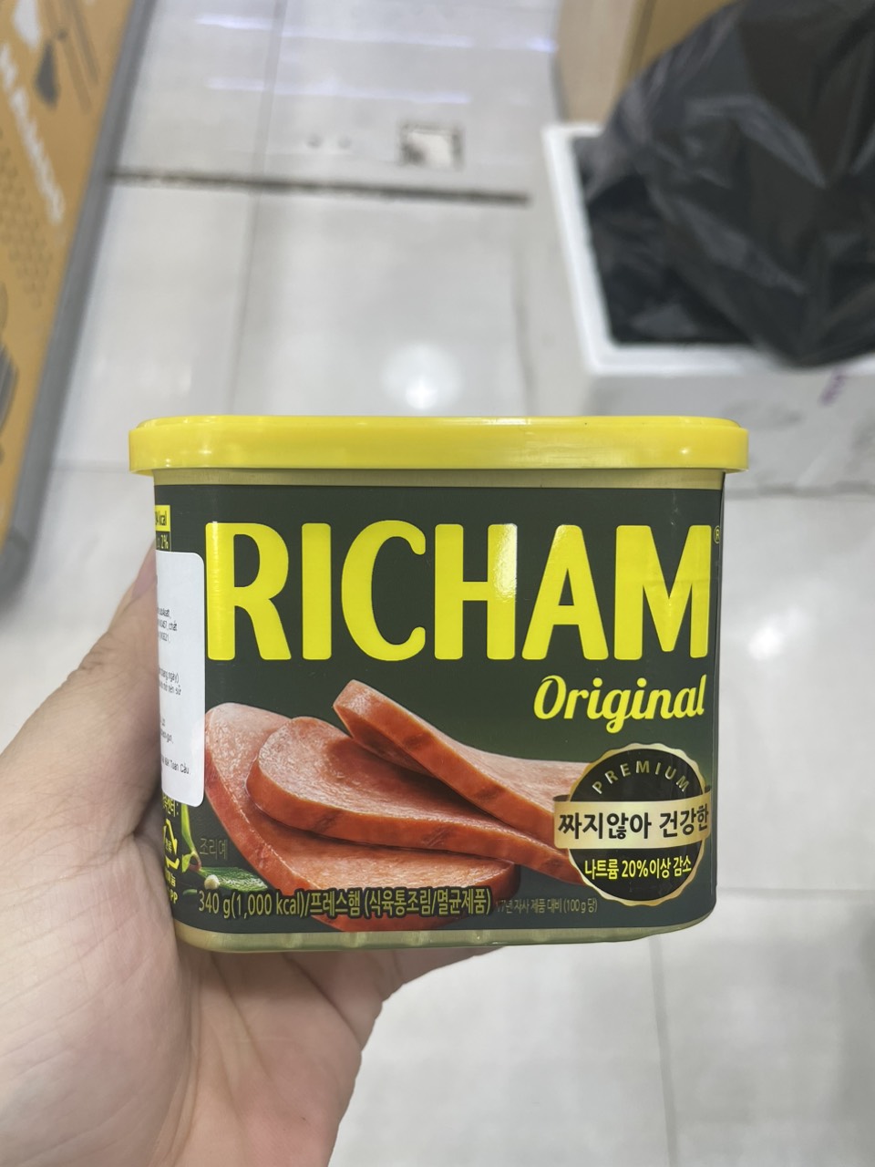 Thịt Giăm Bông Richam Dongwon Hàn Quốc Hộp 340G / 동원) 리챔 340G