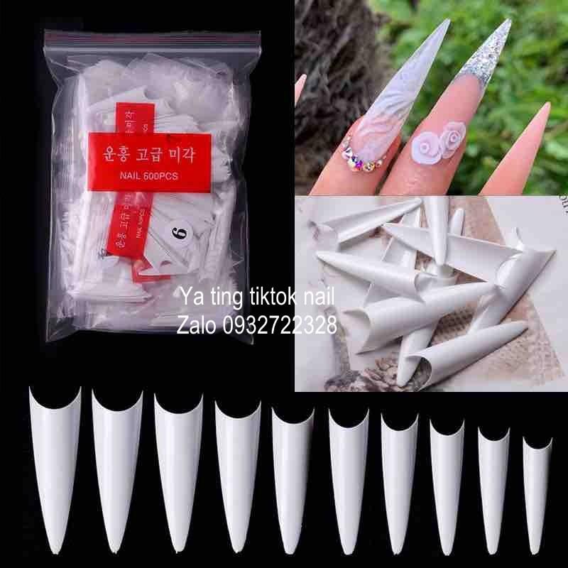 Móng nối nhọn phon dài bịch