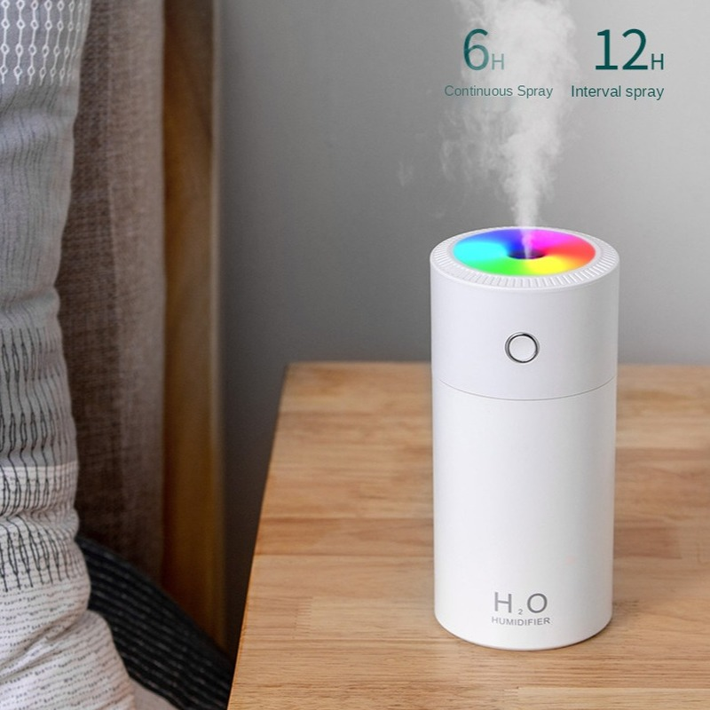 Máy Phun Sương Tạo Độ Ẩm Hộ Gia Đình Tắt Tiếng Nhỏ Máy Lọc Không Khí Mini Usb Di Động Sạc Hương Thơm Khuếch Tán Trong Nhà Đèn Ngủ