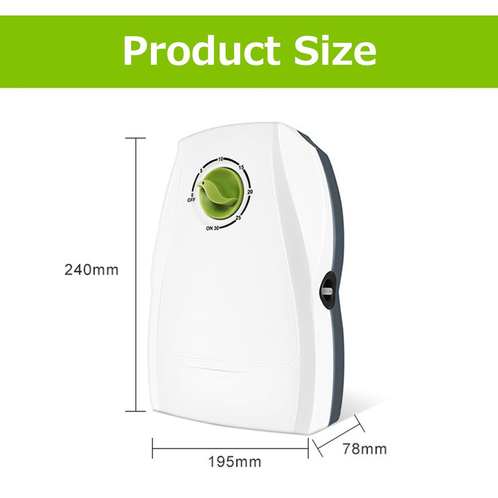 Ozone Water Purifier 400Mg/H 6 Speed 5-30Min Timing Household Mini Kitchen Fruit And Vegetable Cleaner Ozone Sterilizer