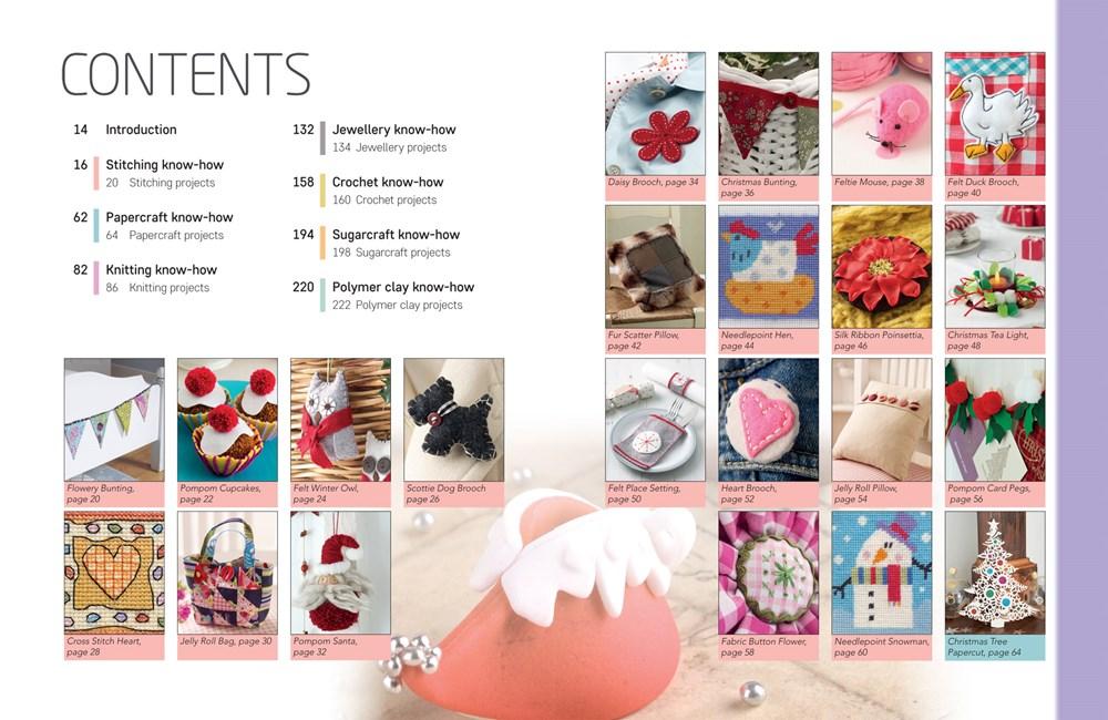 Sách - Quick and Easy Christmas Crafts - 100 Little Projects to Make for the Fe by Various (UK edition, Trade Paperback)