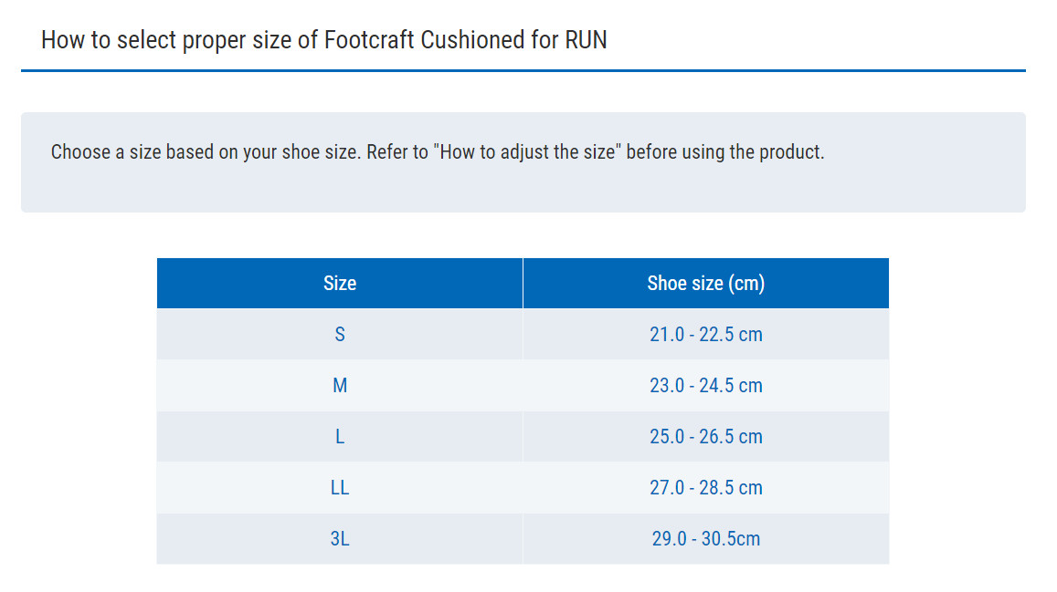 Lót giày ZAMST RUN- Footcraft cushioned for RUN hỗ trợ chạy bộ