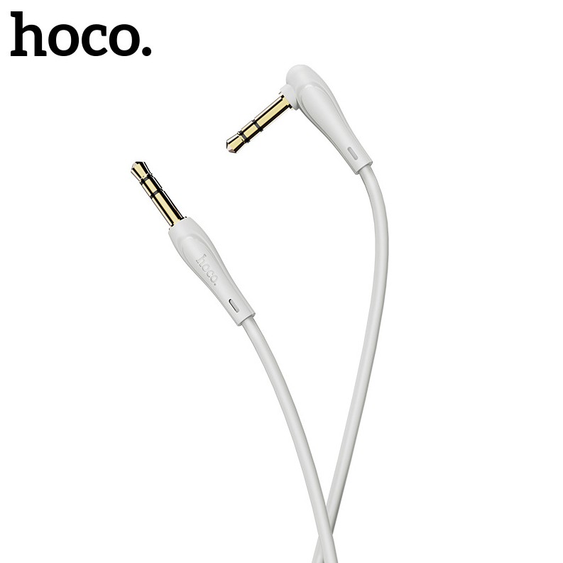 Dây loa 2 đầu jack 3.5mm hoco - cáp loa đầu gập aux mạ vàng cao cấp giao mầu ngẫu nhiên - hàng chính hãng