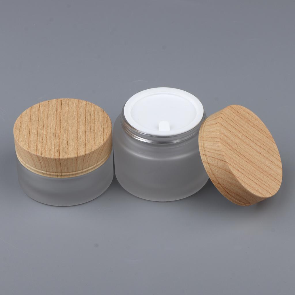 2 Pieces Empty Pot Cosmetic Bottle Makeup Tin Cream Lotion Container