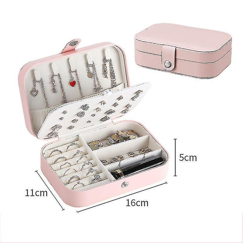 Hộp đồ trang sức tổ chức Travel PU Leather-Jewelry-Storage