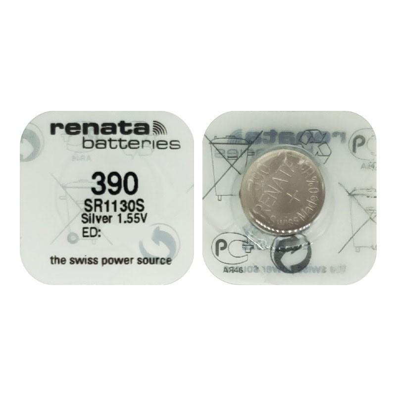 Pin đồng hồ Thụy Sỹ RENATA 390 / SR1130SW silver bạc Made in Swiss (Loại tốt - Giá 1 viên)