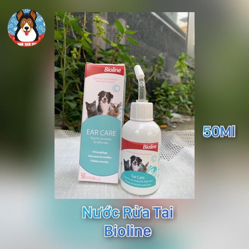 Nước rửa tai cho chó & mèo Bioline 50ml