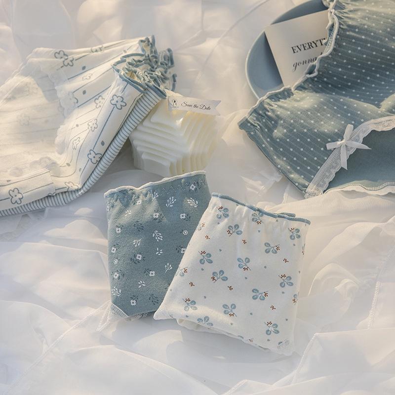 Quần Lót Nữ Cotton Hoa Nhí Kháng Khuẩn Ngang Eo Thời Trang . Hàng Loại Đẹp.