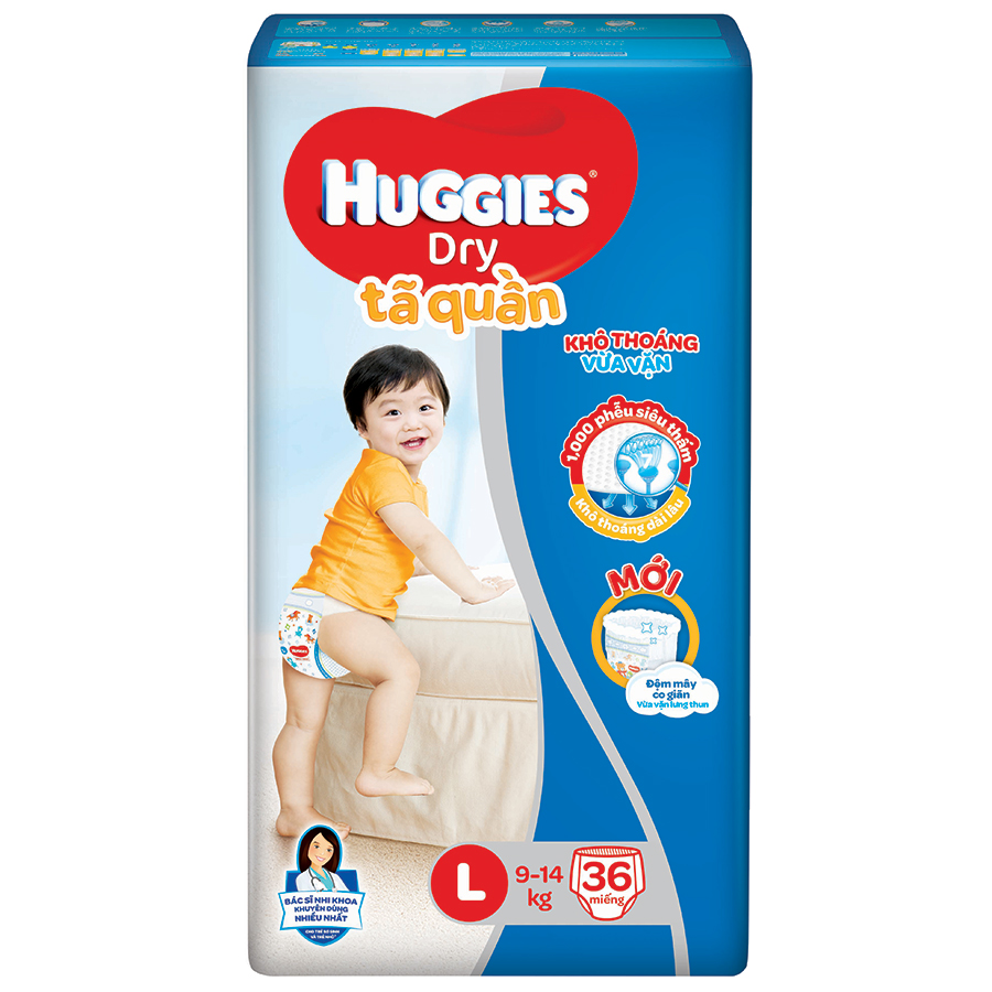 TÃ QUẦN HUGGIES L38 (9-14KG)