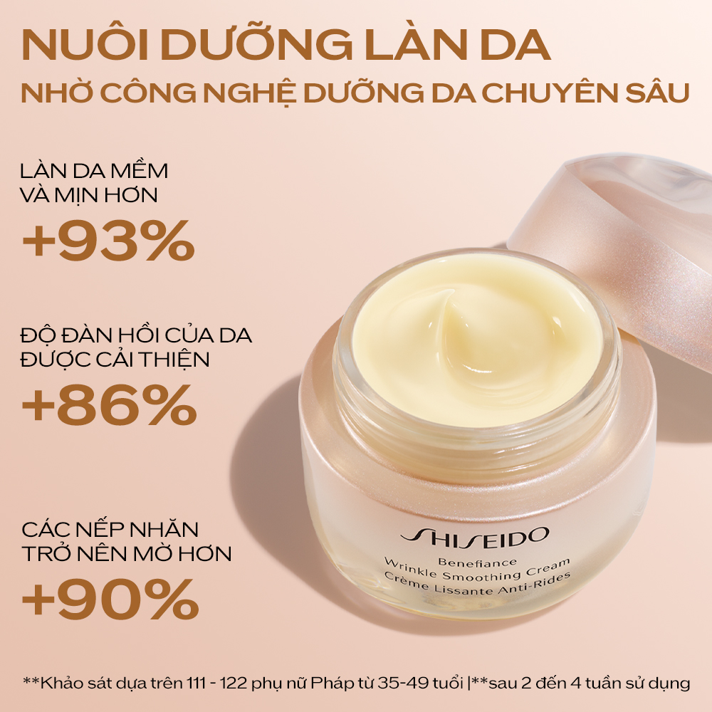 Kem dưỡng da chống lão hóa Shiseido Benefiance Wrinkle Smoothing Cream 50ml