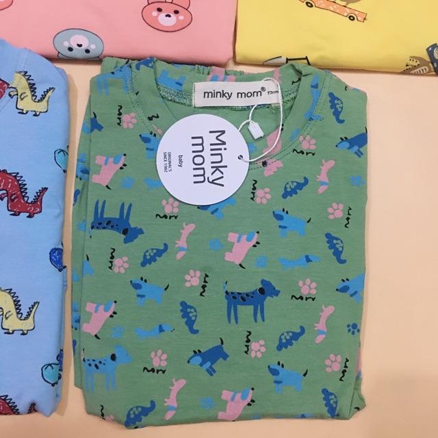 Bộ dài tay cho bé Minky Mom chất cotton loại 1