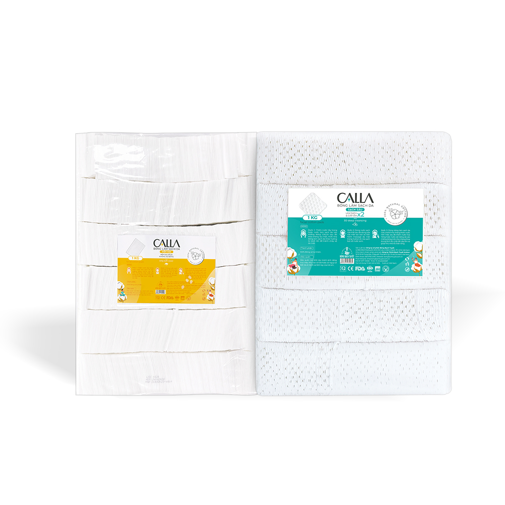 Combo 2 bịch Bông tẩy trang làm sạch da Bông Bạch Tuyết Calla Sạch Sâu & Mềm Mịn