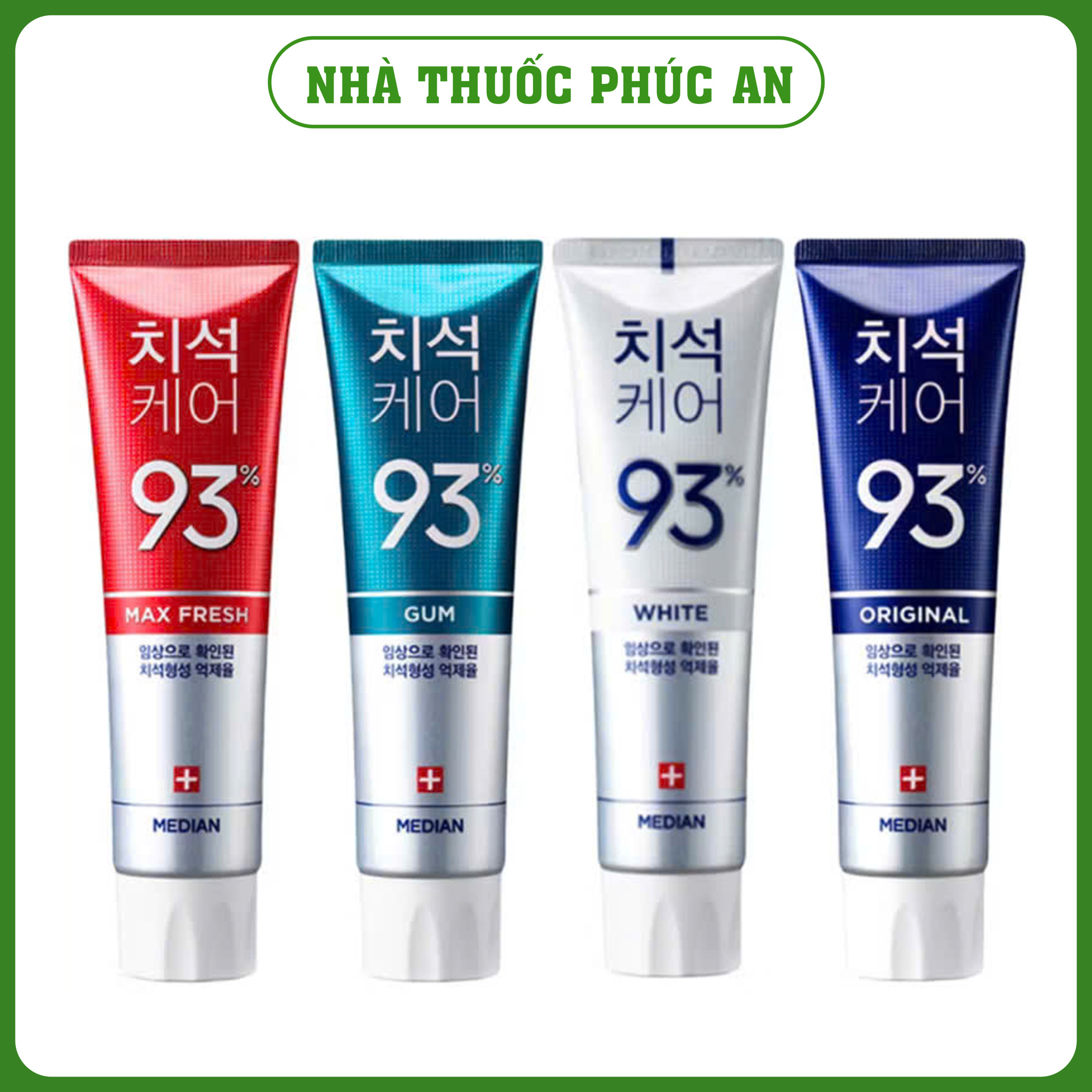 Kem đánh răng giúp trắng răng, thơm miệng, ngừa sâu răng, viêm nướu Median Hàn Quốc 120g