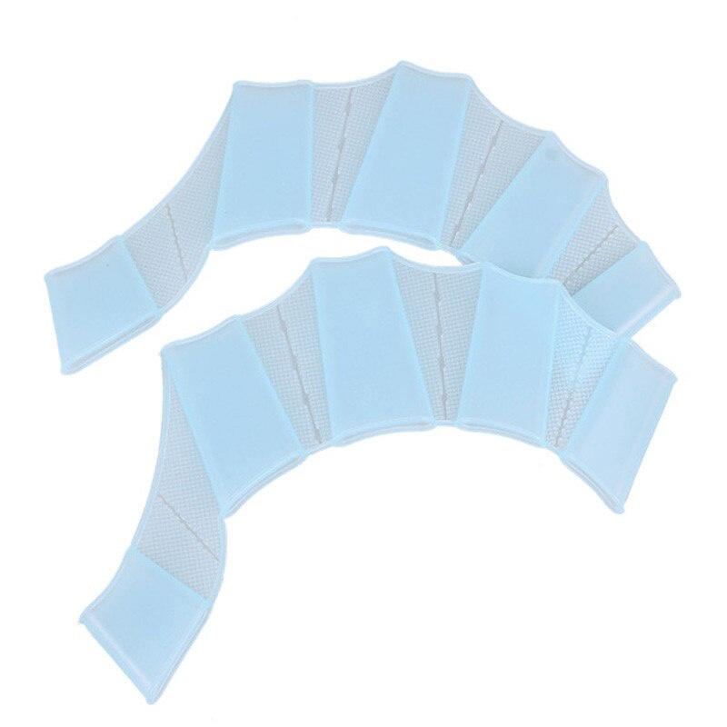 1 Pair Silicone Swimming Gloves Gear Fins Hand Web Flippers Training Women Men Kids Webbed Gloves For Swimming