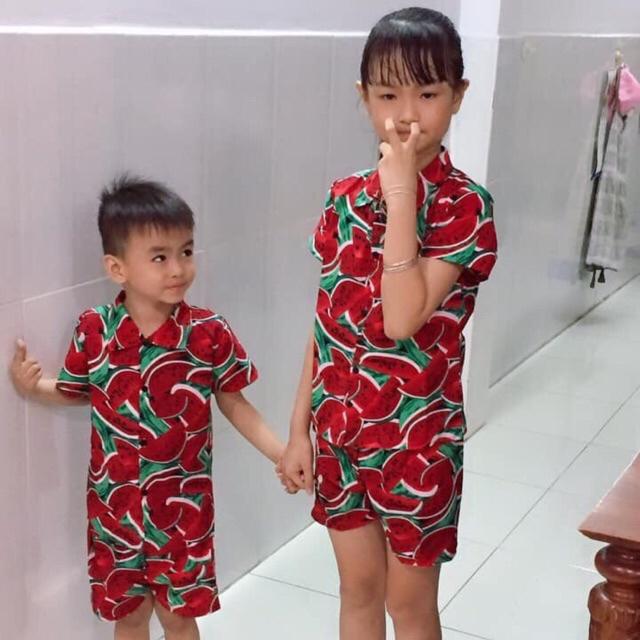 Bộ quần áo trái cây mùa hè cho bé