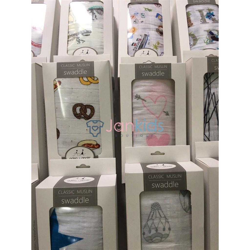 Hộp 1 khăn Aden+anais cao cấp siêu thấm Kt ~120x120cm