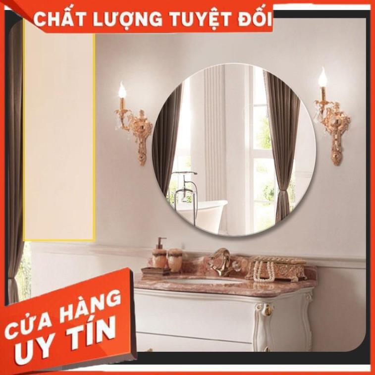 Gương tròn soi nhà tắm bàn trang điểm treo tường kích thước tròn 40cm - guong mirror D40