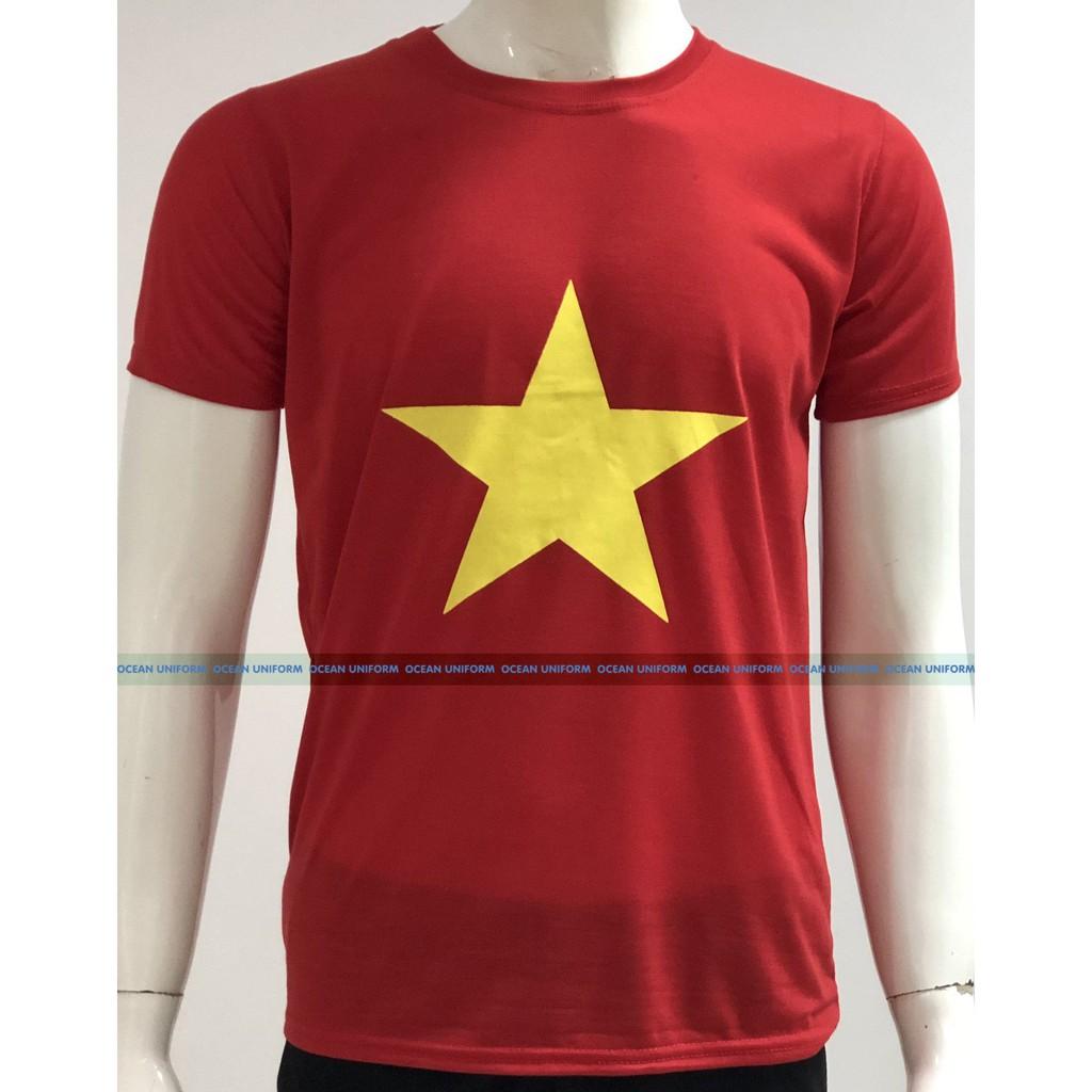 Áo cờ đỏ sao vàng nam nữ cờ đỏ sao đặc hàng shop Ocean Uniform