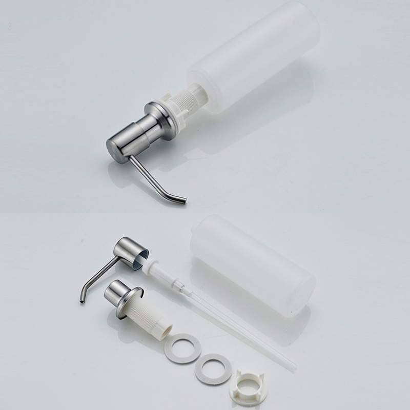 Bình đựng và xịt dầu rửa chén bát gắn chậu bếp, đầu xịt bằng inox 304