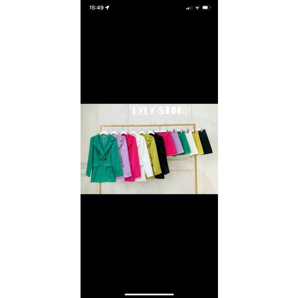Set bộ đồ vest không kèm lót xinh xắn không kém phần sang chảnh dành cho các tình yêu đi chơi Kgia fashion