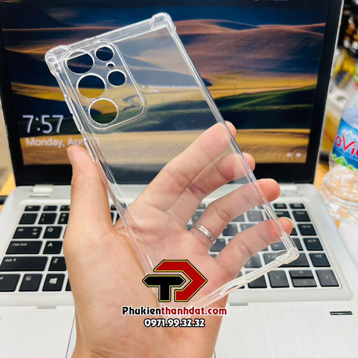 Ốp lưng dành cho SamSung Galaxy S22 Ultra trong suốt chống sốc bảo vệ camera sau