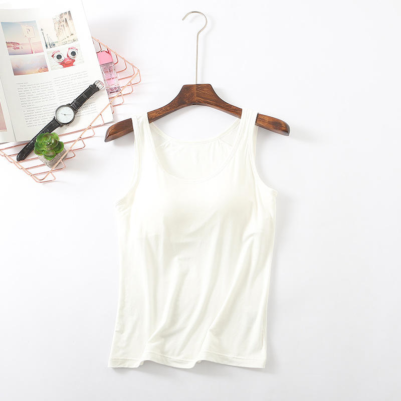 Áo thun Ba Lỗ nữ kèm Bra cotton co giãn