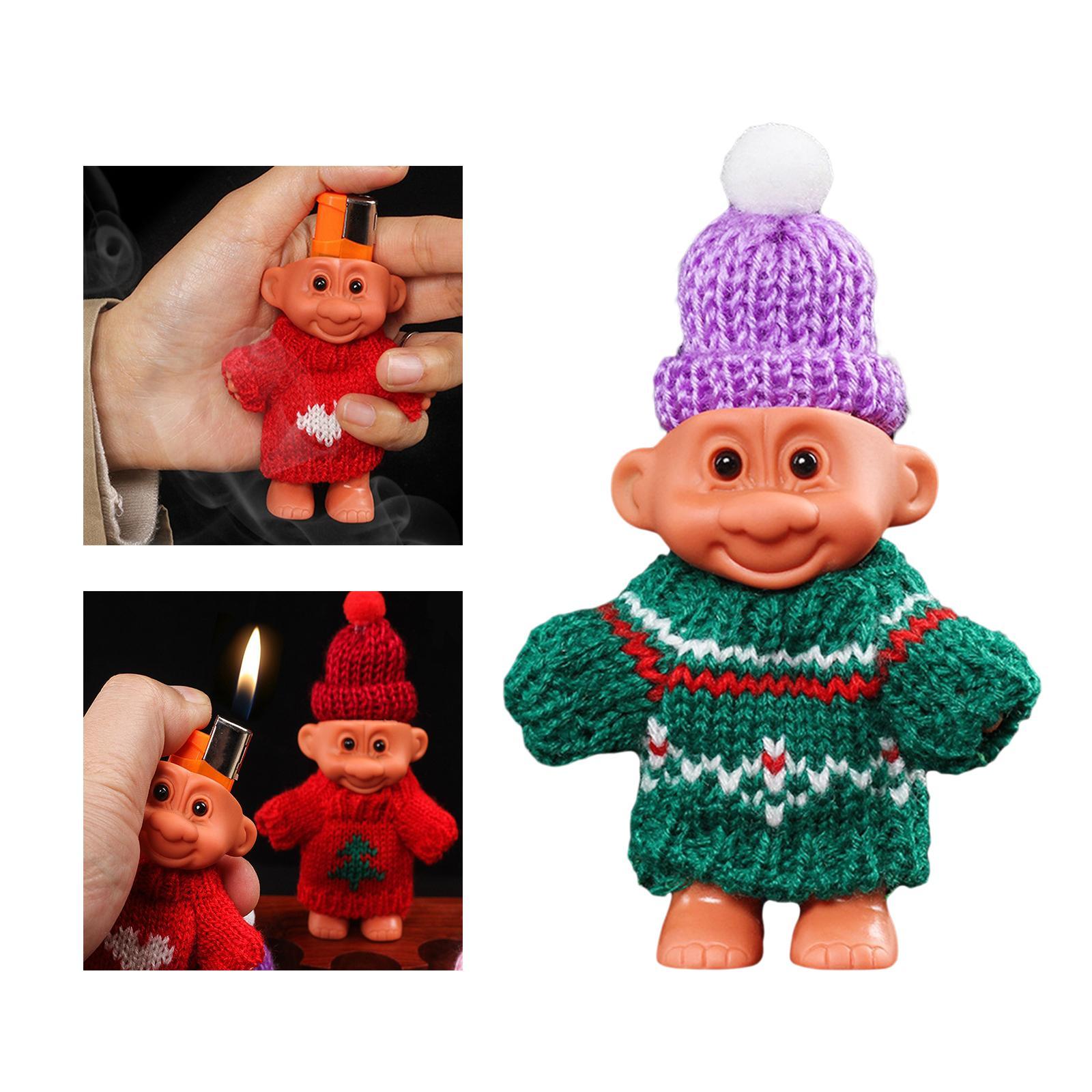 Lighter Case Portable Cute Troll Dolls Lighter Case for Party Camping Travel
